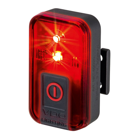 VDO Cyclecomputing ECO LIGHT RED PLUS User manual