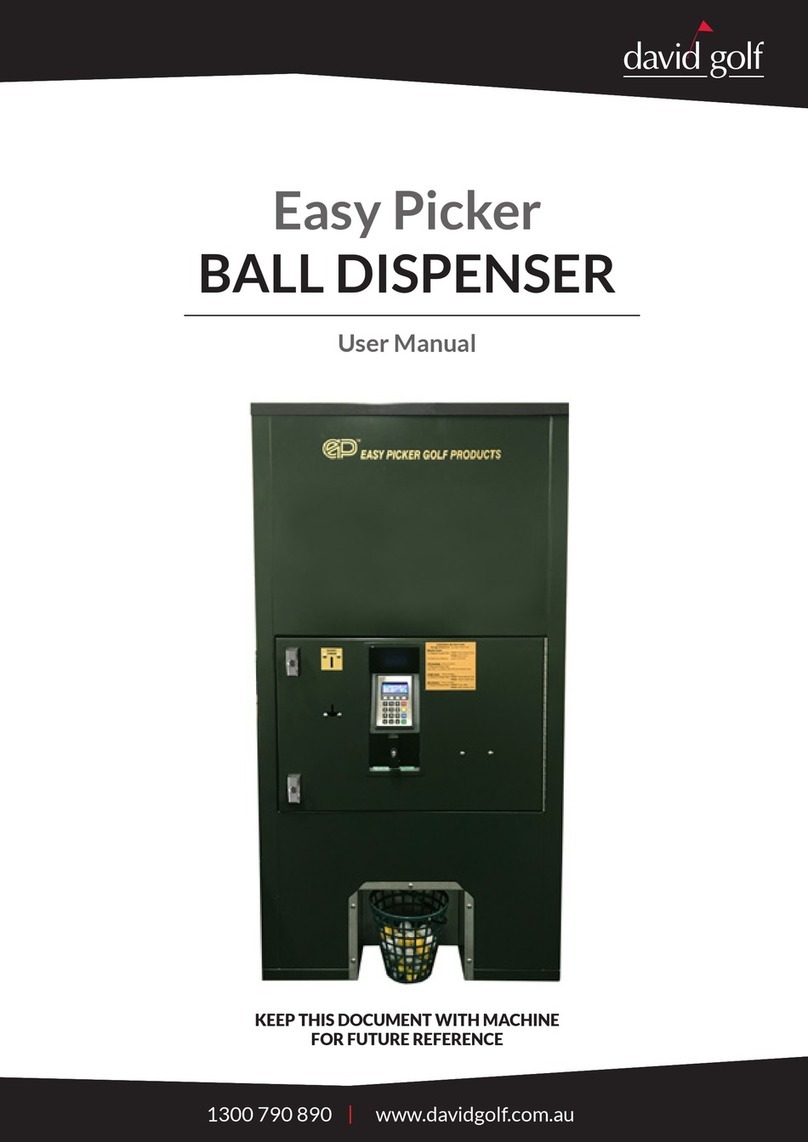 David Golf Easy Picker BALL DISPENSER user manual David Golf Easy Picker BALL DISPENSER user manual
