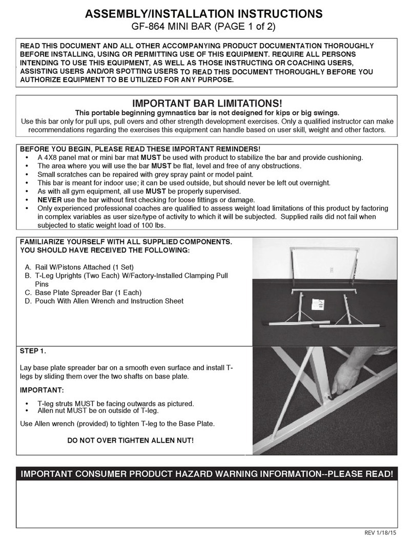 NORBERTS GF-864 Assembly/installation instructions