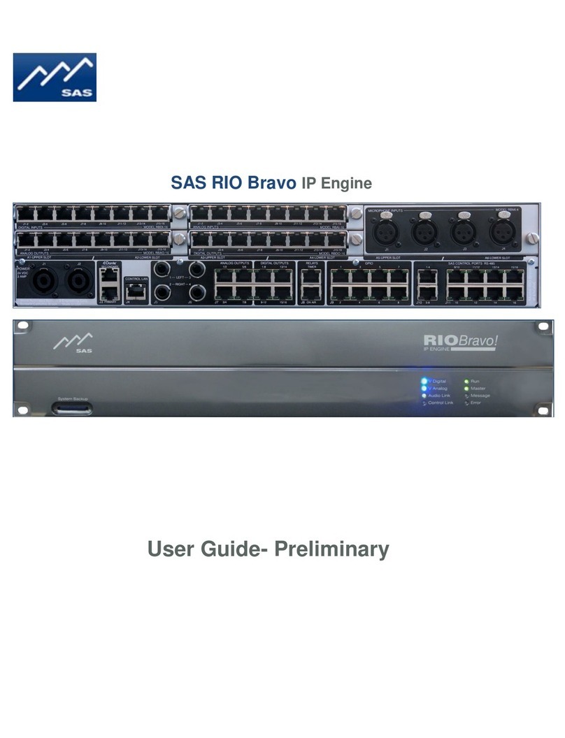 SAS RIO Bravo IP Engine User manual
