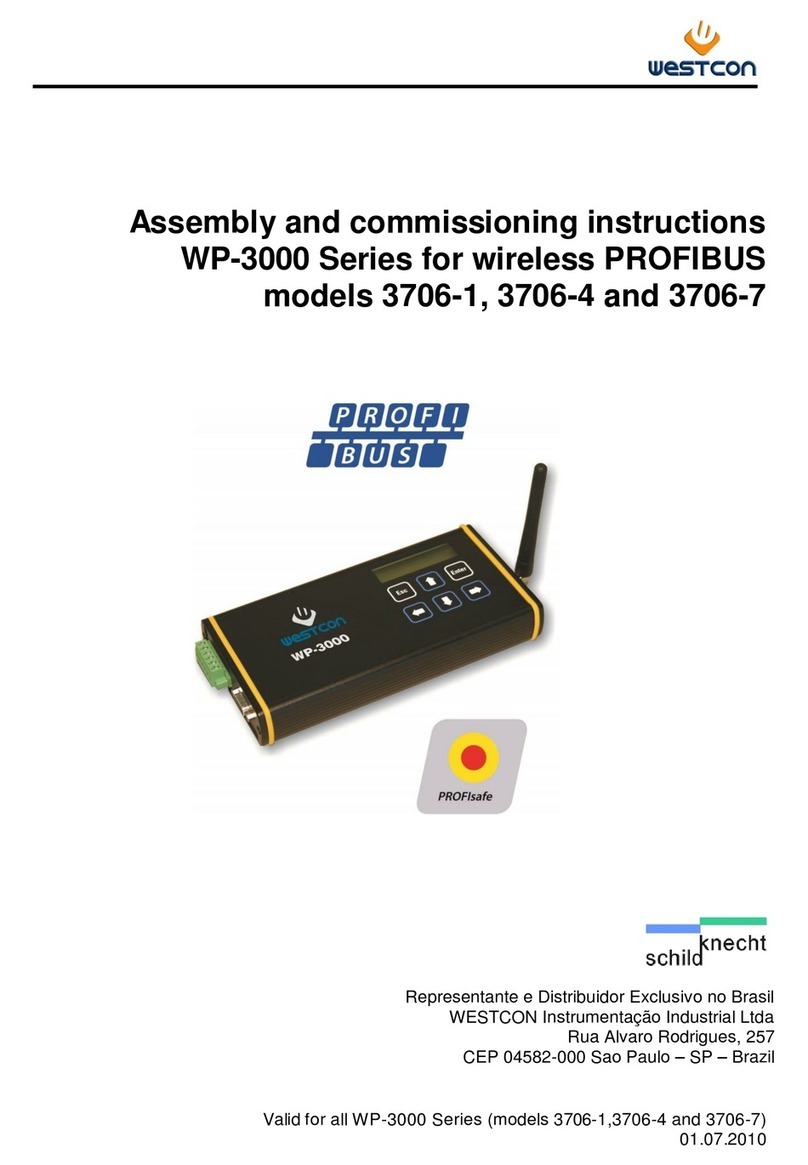 schildknecht Westcon WP-3000 Series Assembly and commissioning instructions