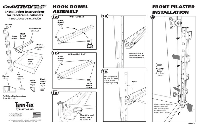 Tenn-Tex Plastics QuikTRAY Rollout System User manual