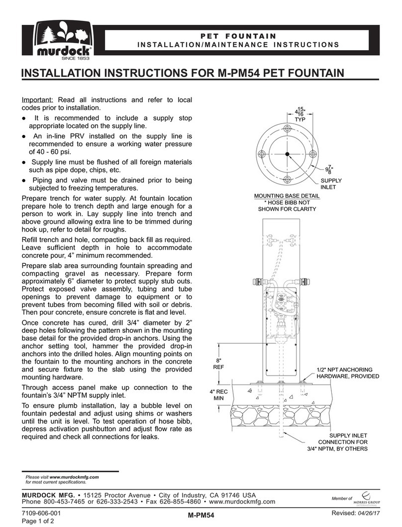 Murdock M-PM54 Installation & maintenance instructions Murdock M-PM54 Installation & maintenance instructions