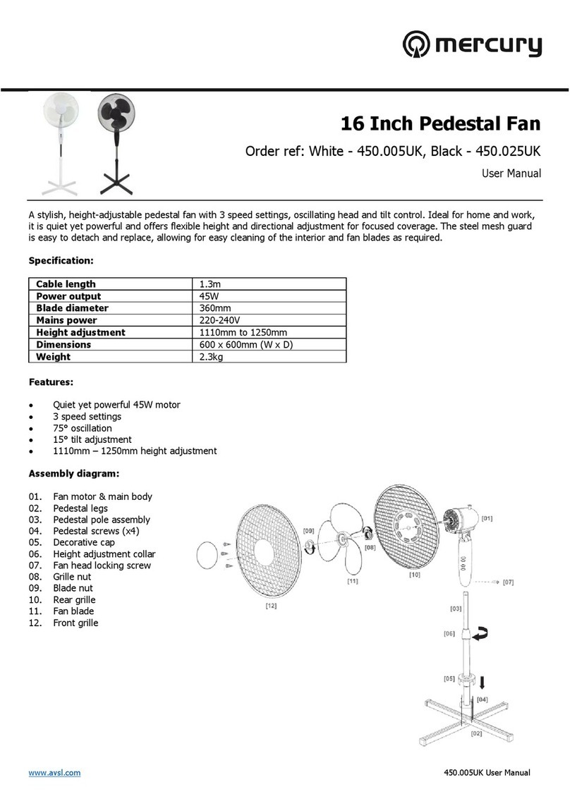 Mercury 450.005UK User manual