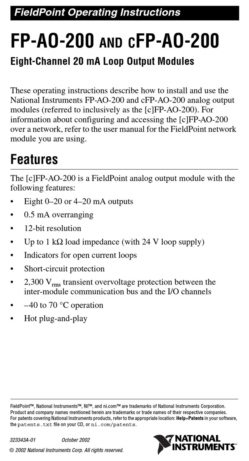 National Instruments FIeldPoint FP-AO-200 User manual National Instruments FIeldPoint FP-AO-200 User manual