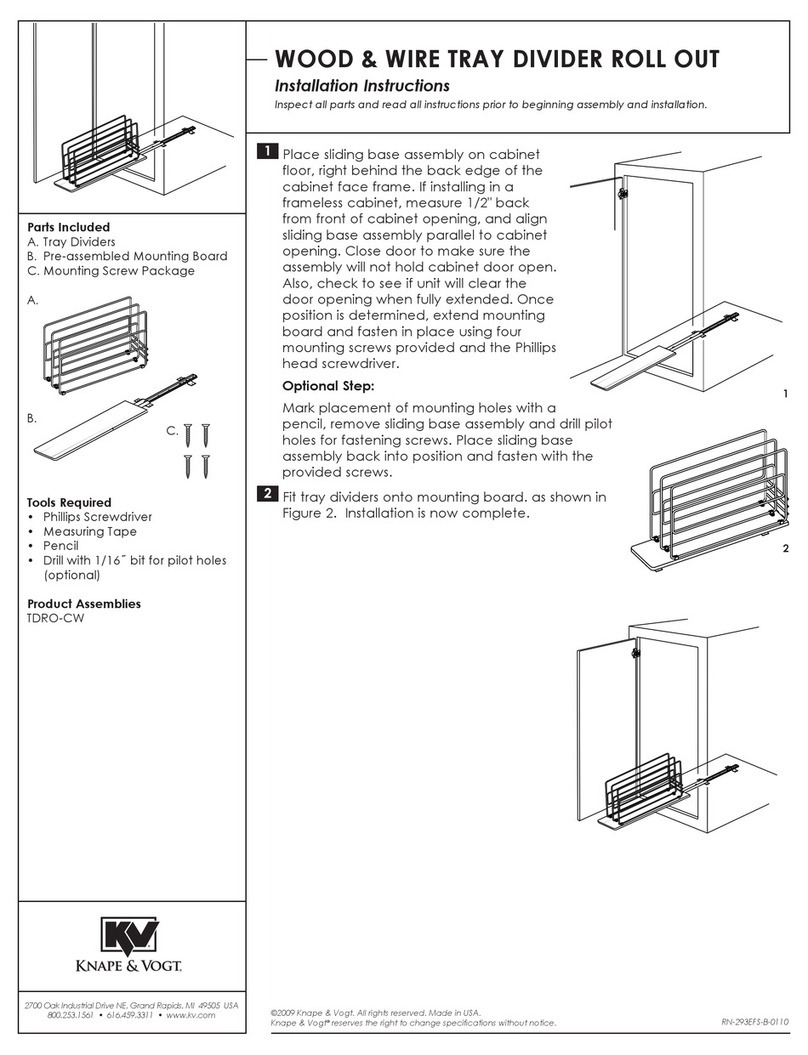 Knape&Vogt TDRO-CW User manual