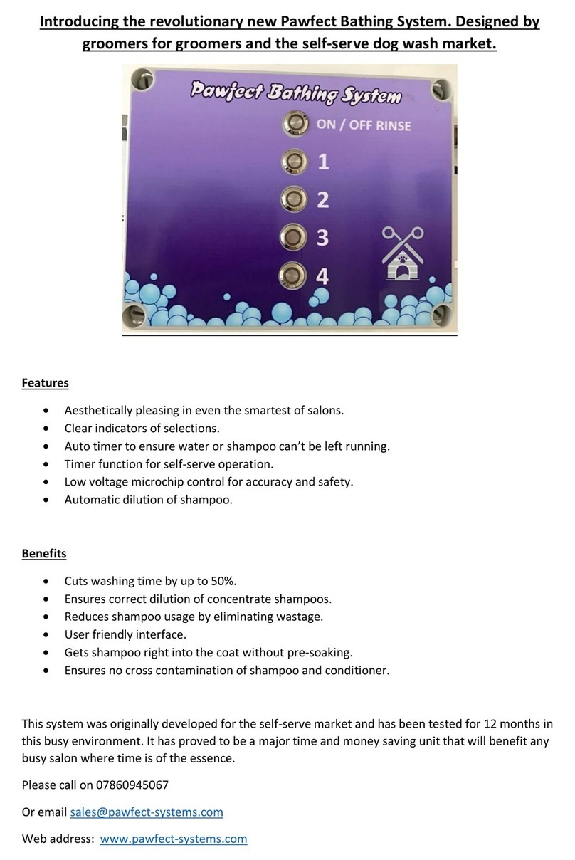 Trendy Pooches Designs Pawfect Bathing System manual