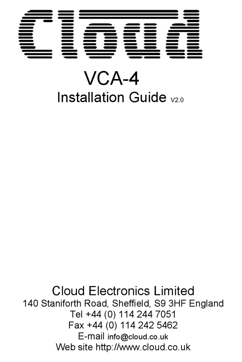 Cloud VCA-4 User manual