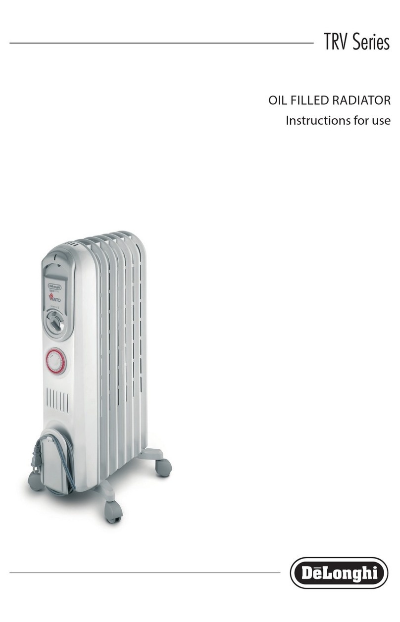 DeLonghi TRV Series Instructions for use