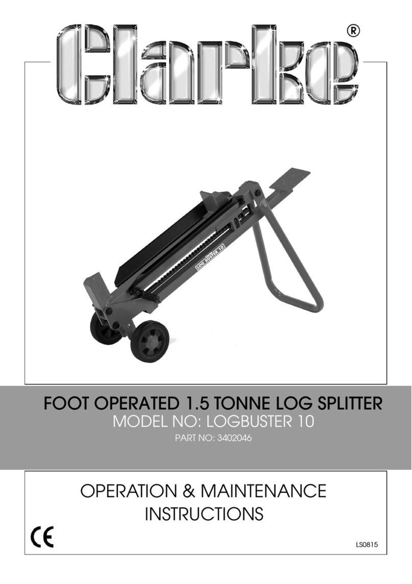 Clarke LOGBUSTER 10 Operation & maintenance instructions