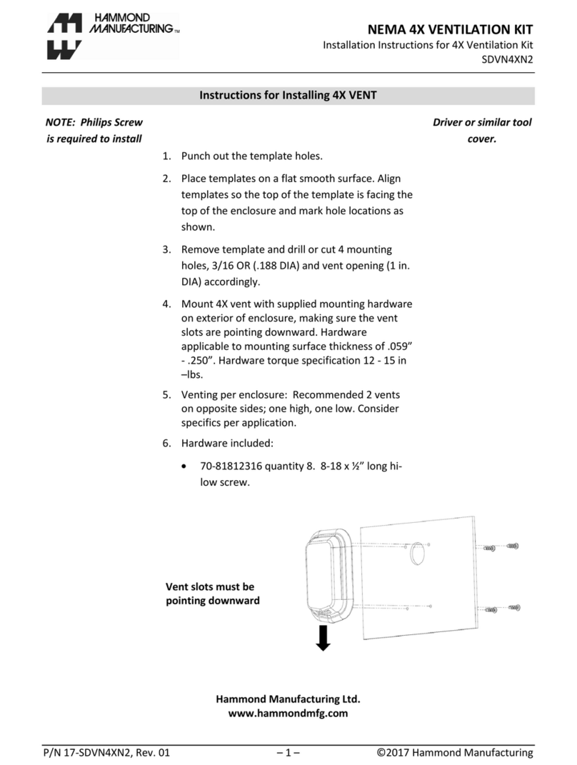 Hammond SDVN4XN2 installation instructions