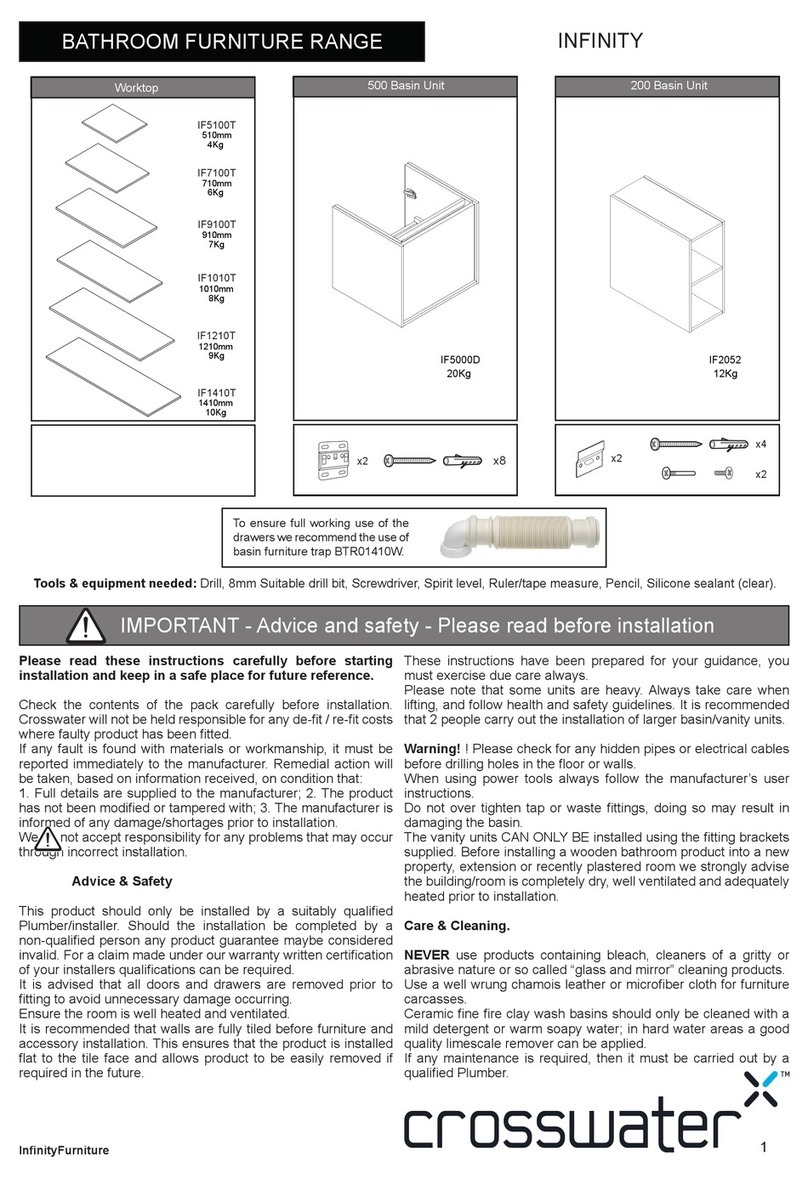 Crosswater INFINITY IF5000D User manual