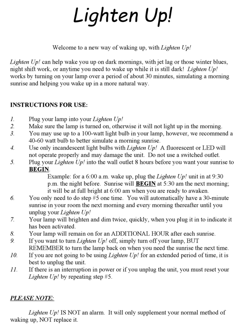 Wind Hover Lighten Up instruction manual Wind Hover Lighten Up instruction manual