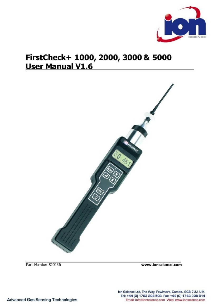 ION FirstCheck+ 1000 user manual