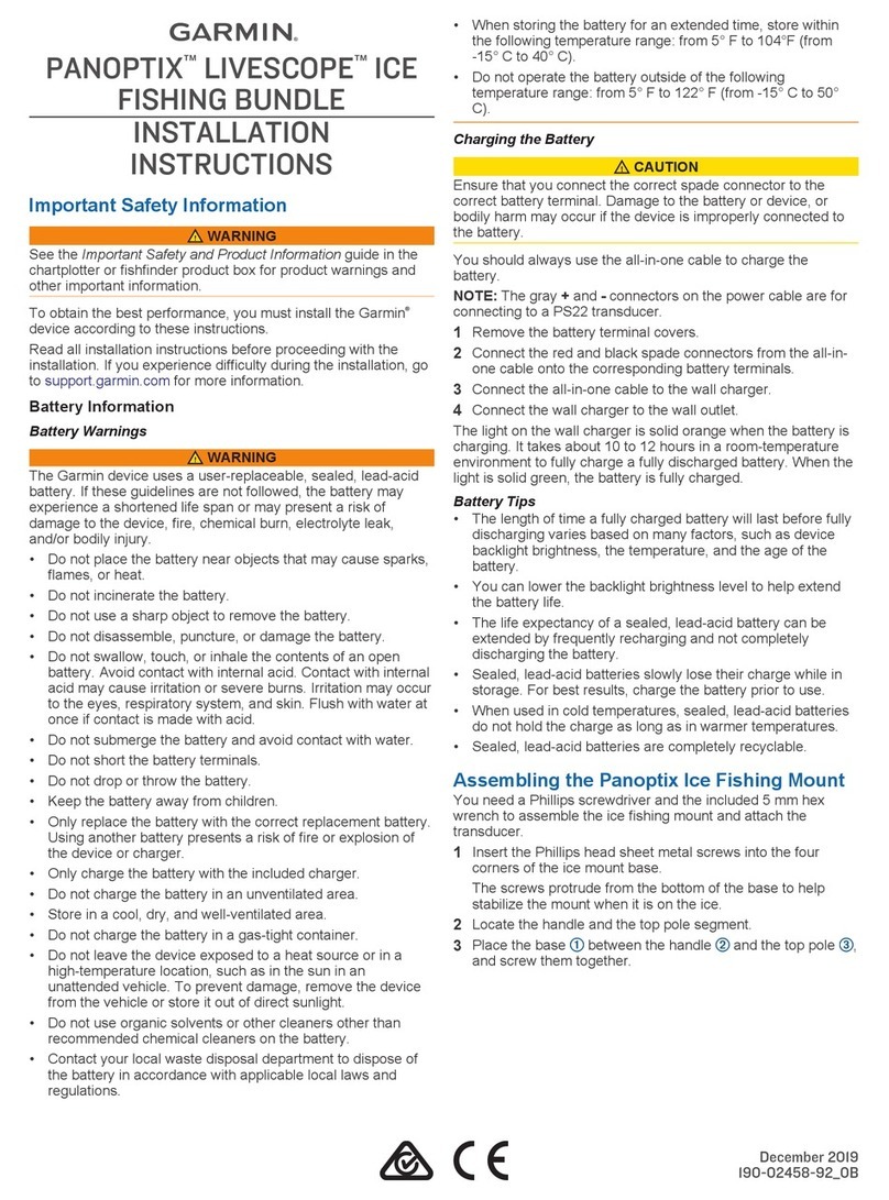 Garmin PANOPTIX LIVESCOPE LVS32 installation instructions