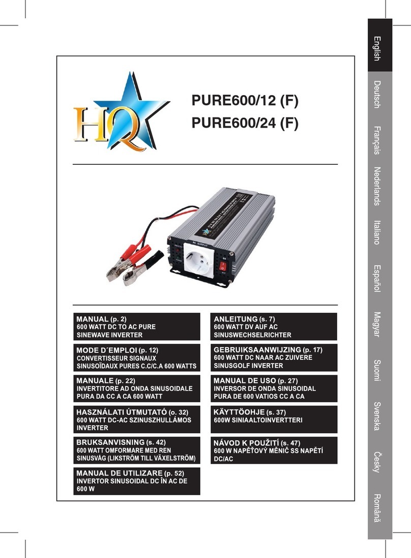 HQ PURE600/12 manual