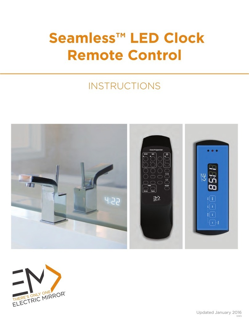 Electric Mirror Seamless AUTOMATIC User manual