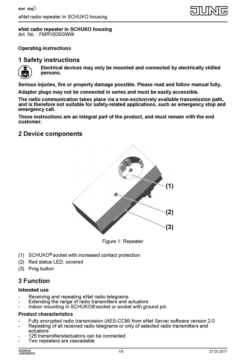 Jung FMR100SGWW operating instructions