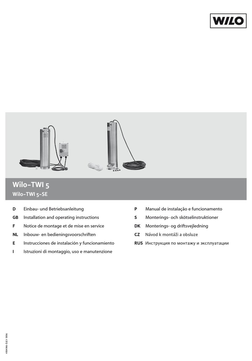 Wilo TWI 5 Installation and operating instructions
