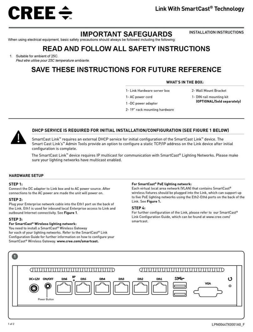 Cree Link With SmartCast Technology installation instructions