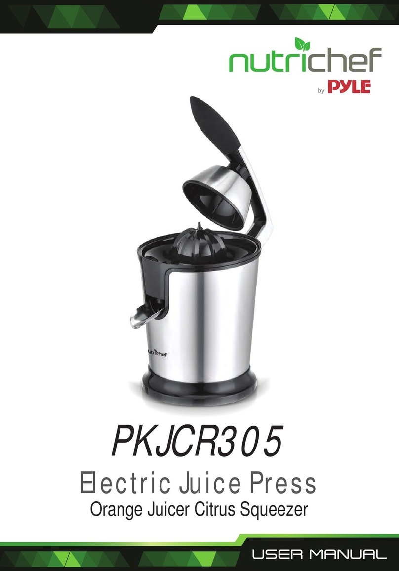 Pyle Nutrichef PKJCR305 user manual