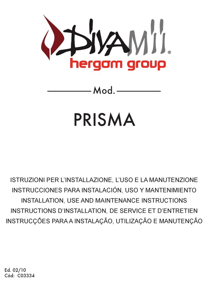 hergom DIVA MII PRISMA Installation, use and maintenance instructions hergom DIVA MII PRISMA Installation, use and maintenance instructions