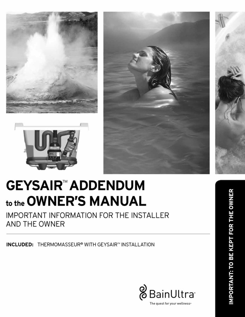 BainUltra GEYSAIR Addendum to the owner's manual