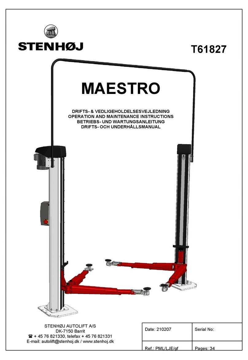 Stenhoj Maestro 2.20 Operation and maintenance instructions