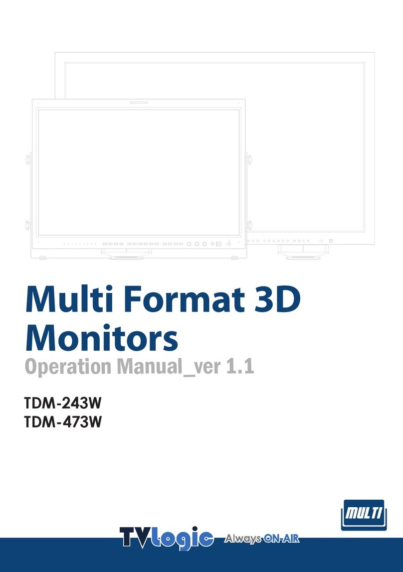 TV Logic TDM-243W User manual