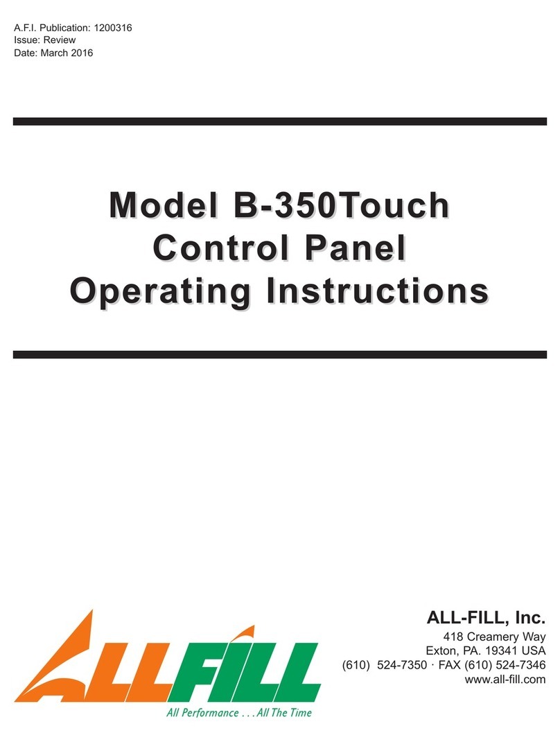 ALL-FILL B-350Touch operating instructions