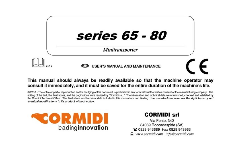 cormidi 65 Series User manual and maintenance