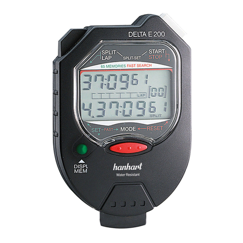 Hanhart Delta E 100 User manual