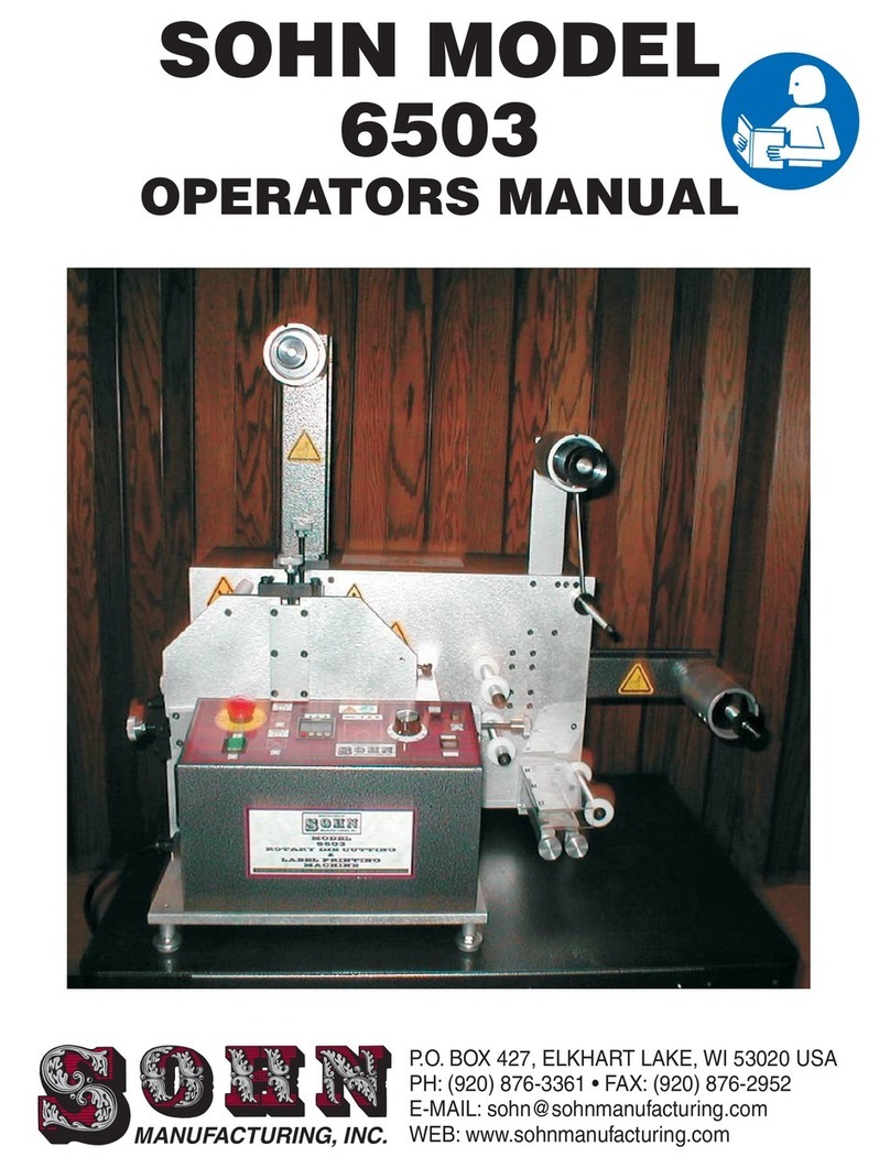 Sohn 6503 Operator's manual