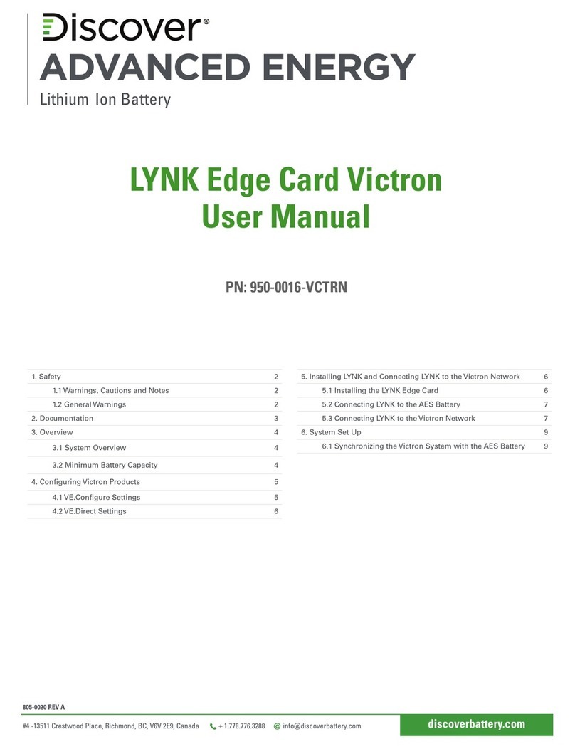 DISCOVER LYNK Edge Card Victron user manual