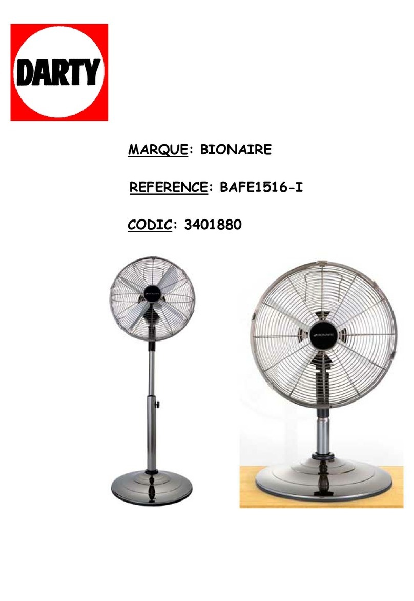 Bionaire BASF1516 instruction manual