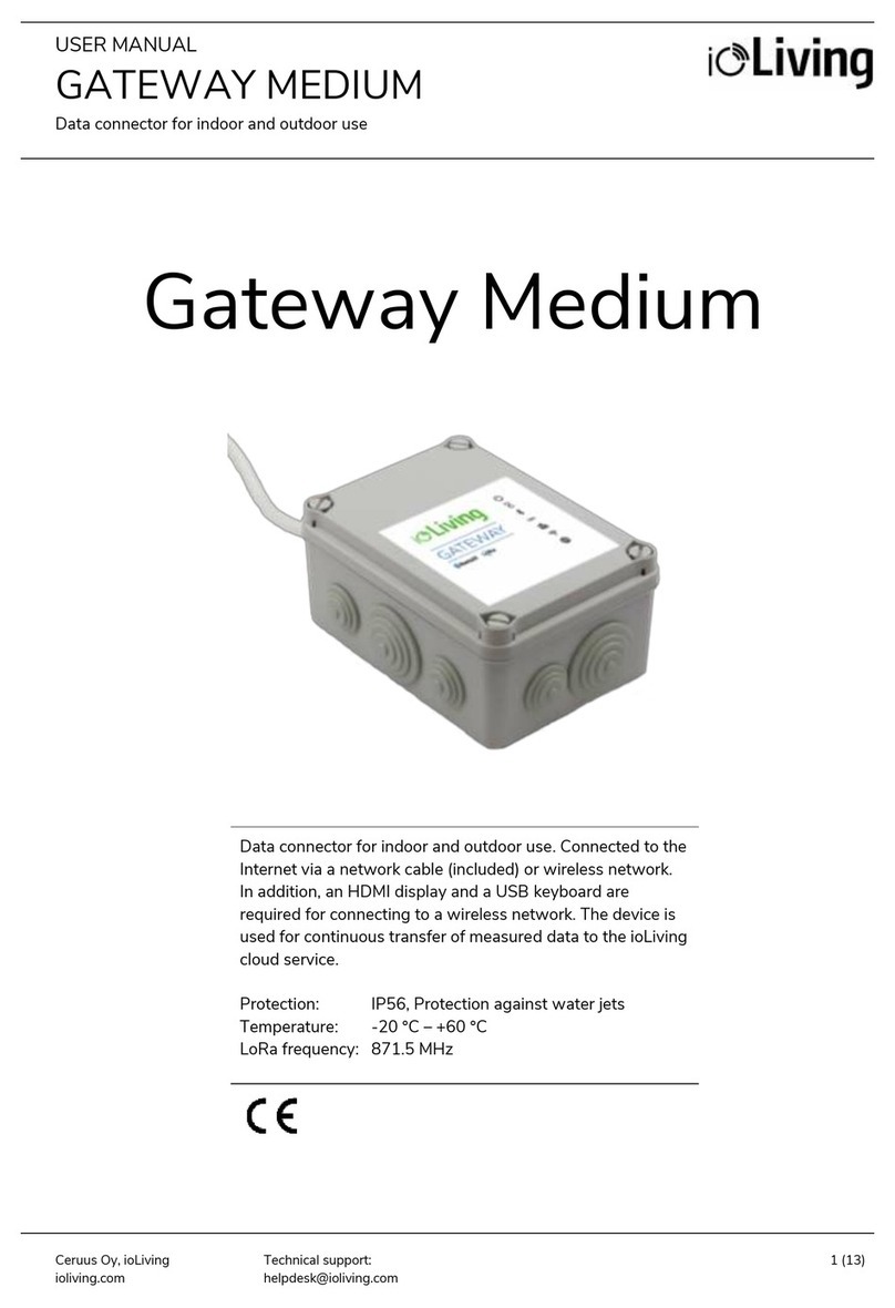 ioLIVING Gateway Medium user manual