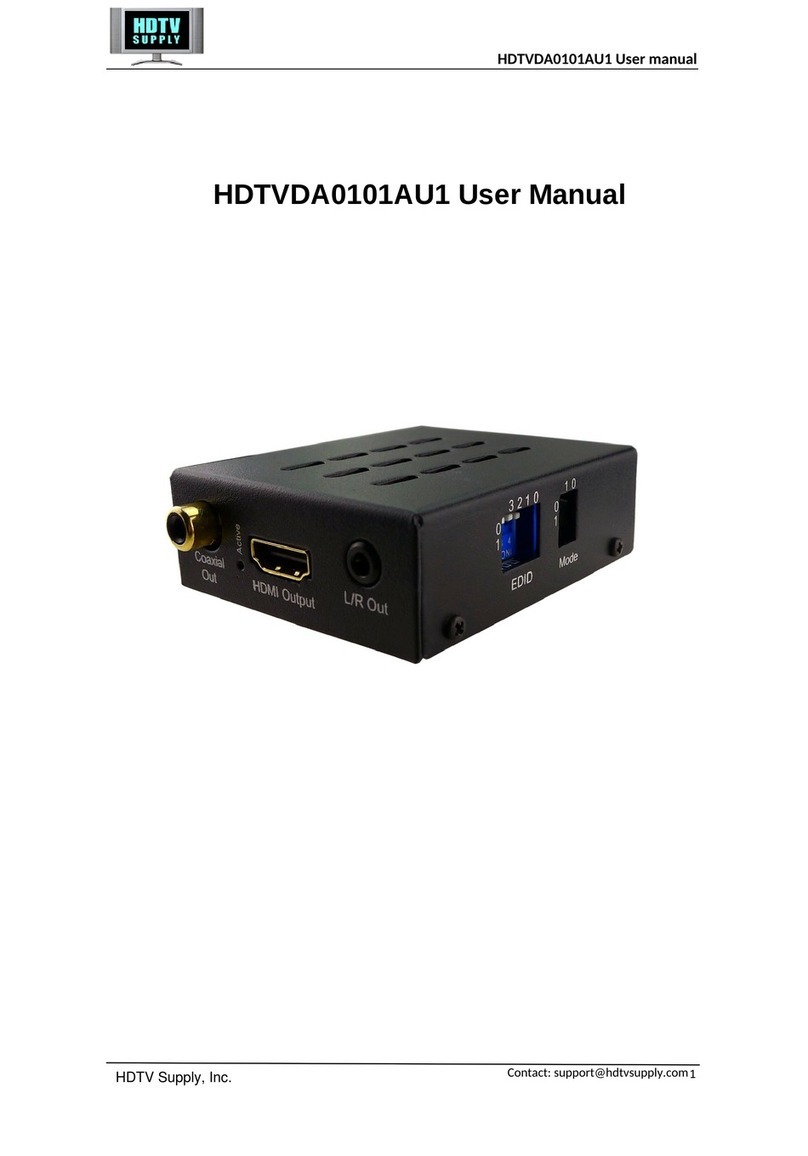 HDTV Supply HDTVDA0101AU1 user manual