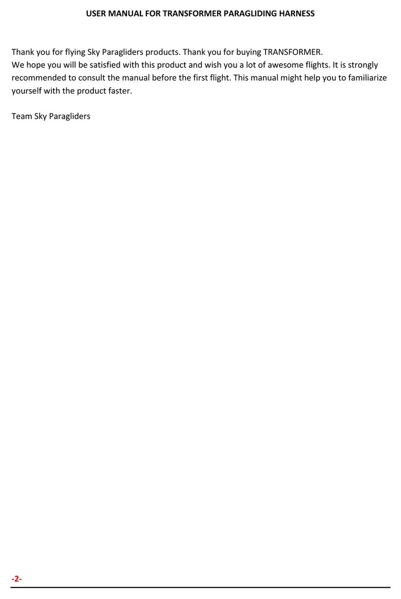 SKY PARAGLIDERS TRANSFORMER user manual