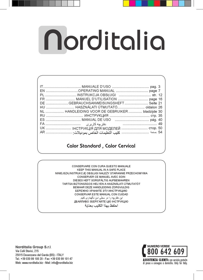 Norditalia Calor Standard operating manual Norditalia Calor Standard operating manual
