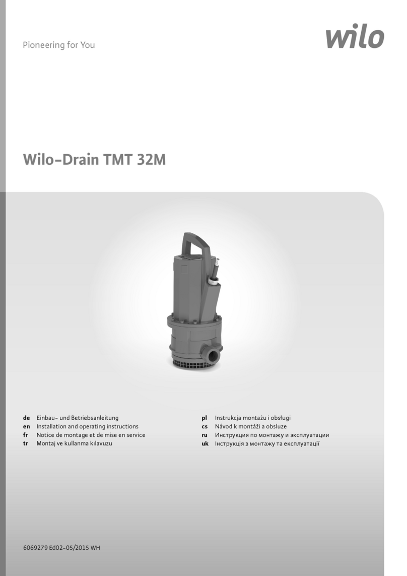Wilo Drain TMT 32M User manual