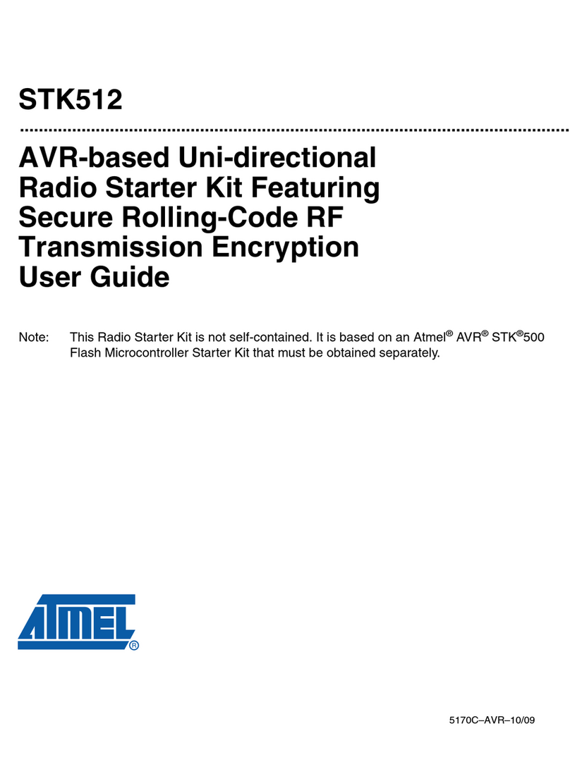 Atmel STK512 User manual