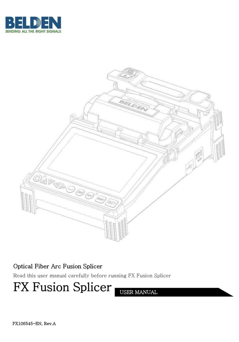 Belden FX Fusion Splicer user manual Belden FX Fusion Splicer user manual