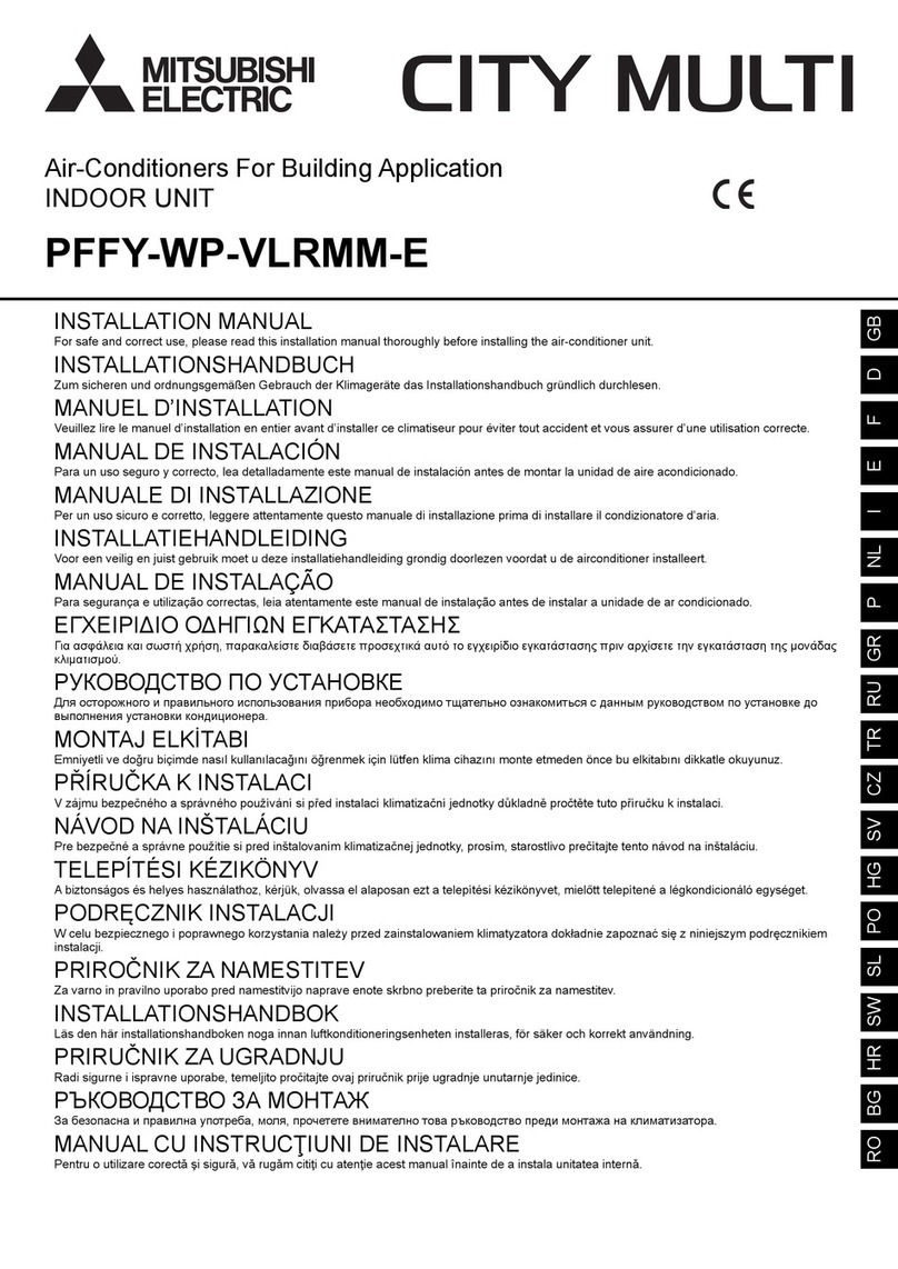 Mitsubishi Electric CITY MULTI PFFY-WP-VLRMM-E Series User manual