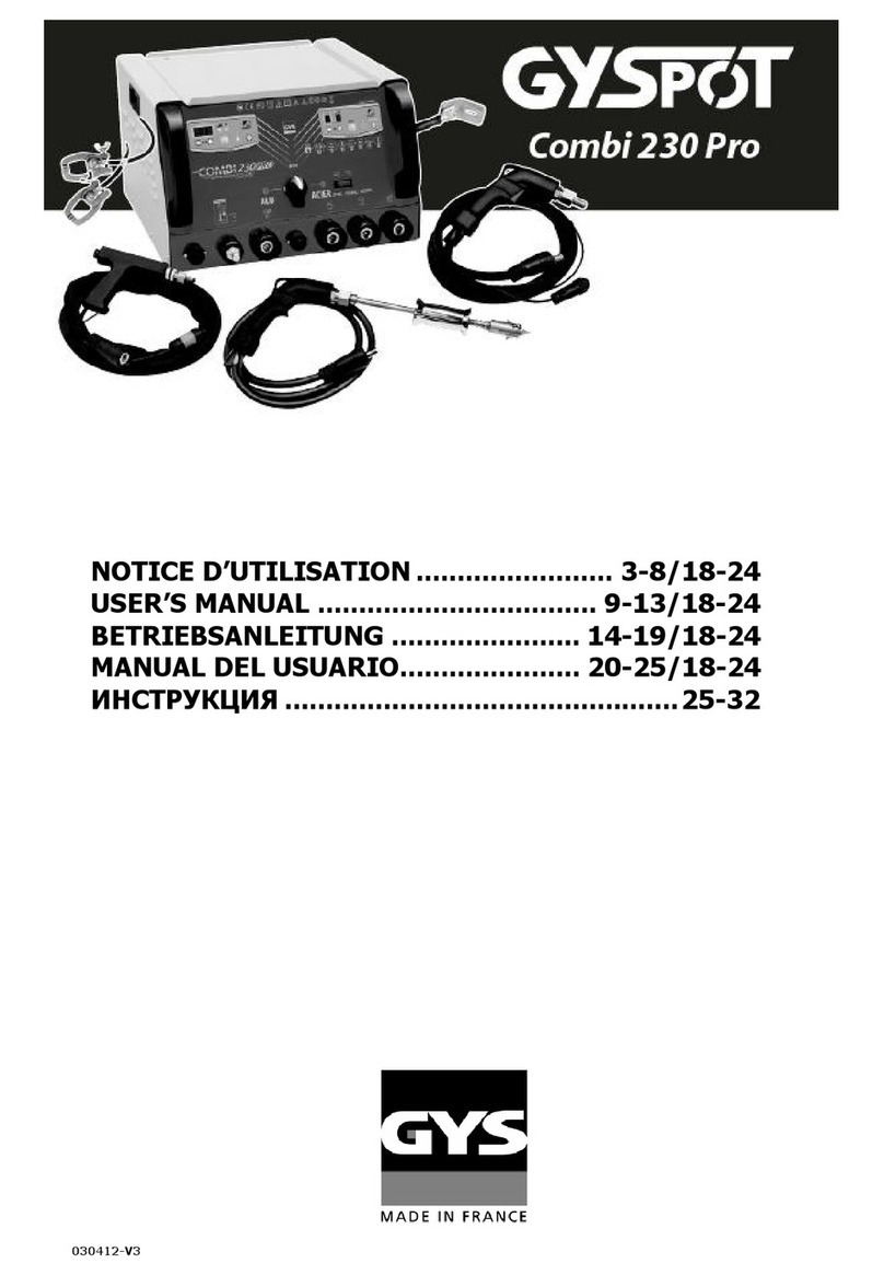 GYS GYSPOT Combi 230 Pro user manual