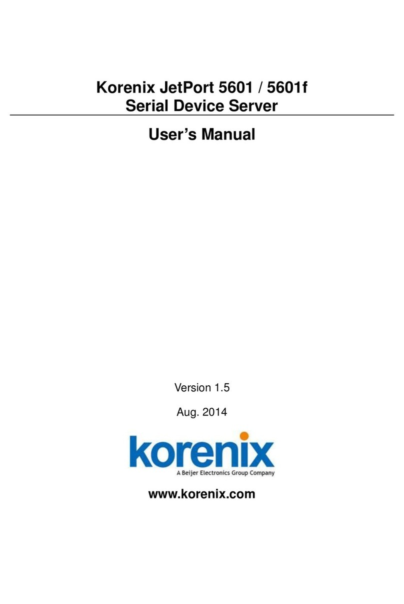 Korenix JetPort 5601 user manual