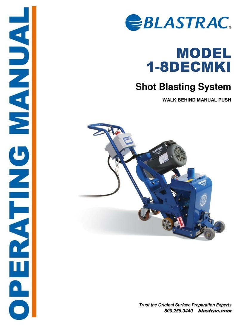 Blastrac 1-8DECMKI operating manual