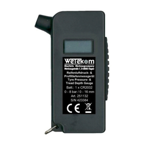 Wetekom Tyre Pressure & Tread Depth Gauge instruction manual