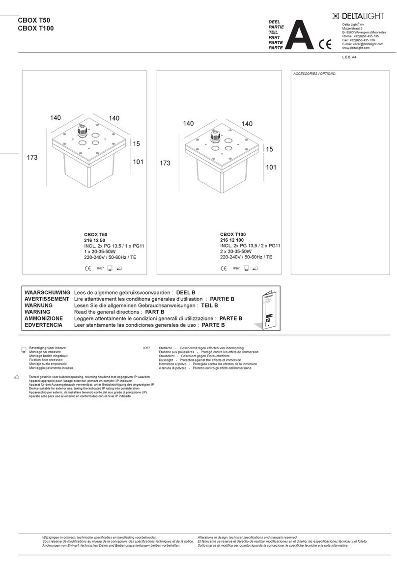 Delta Light CBOX T50 manual