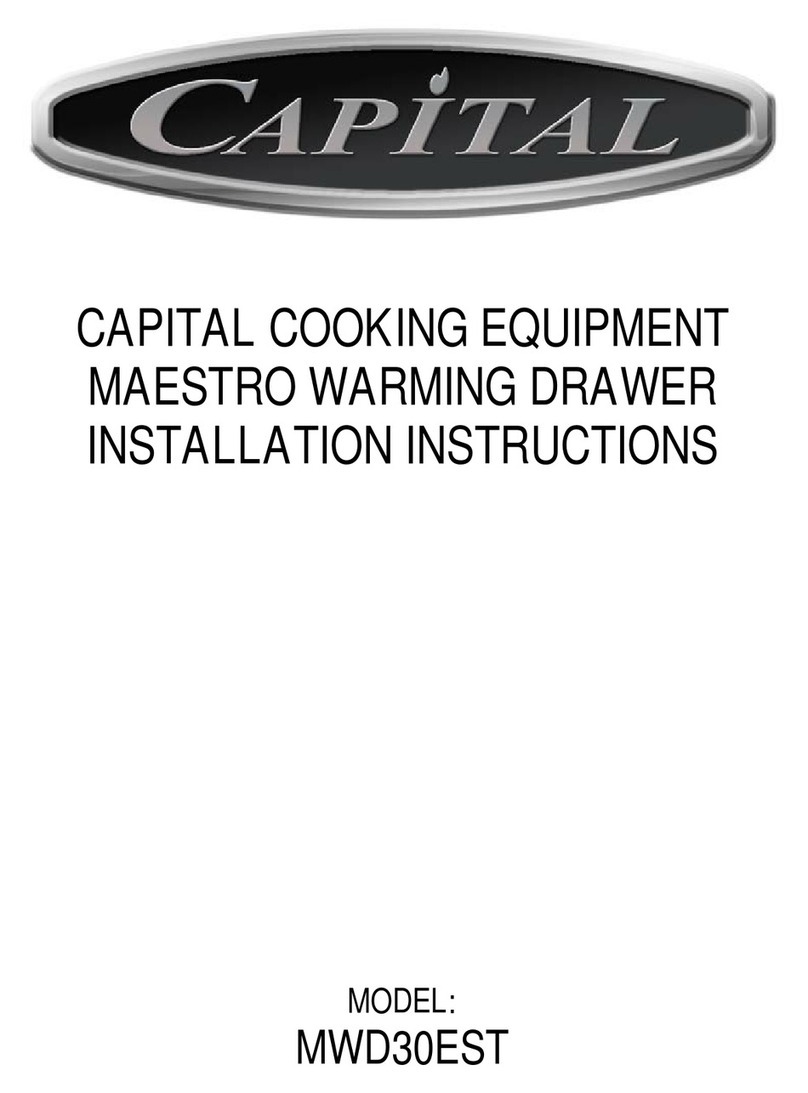 Capital MAESTRO MWD30EST installation instructions
