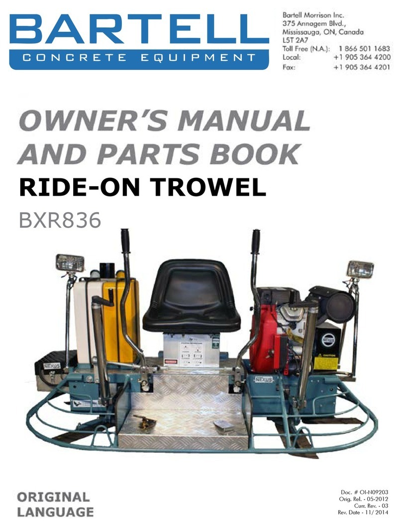 Bartell BXR836 User manual
